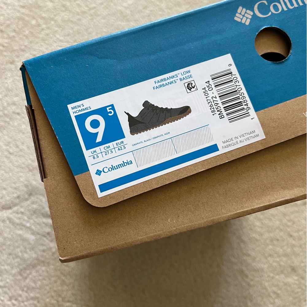 New In Box Columbia Men’s Fairbanks Low Hiking Shoe - Picture 13 of 13